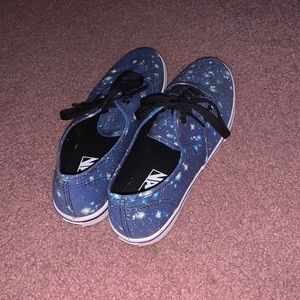 Blue galaxy vans